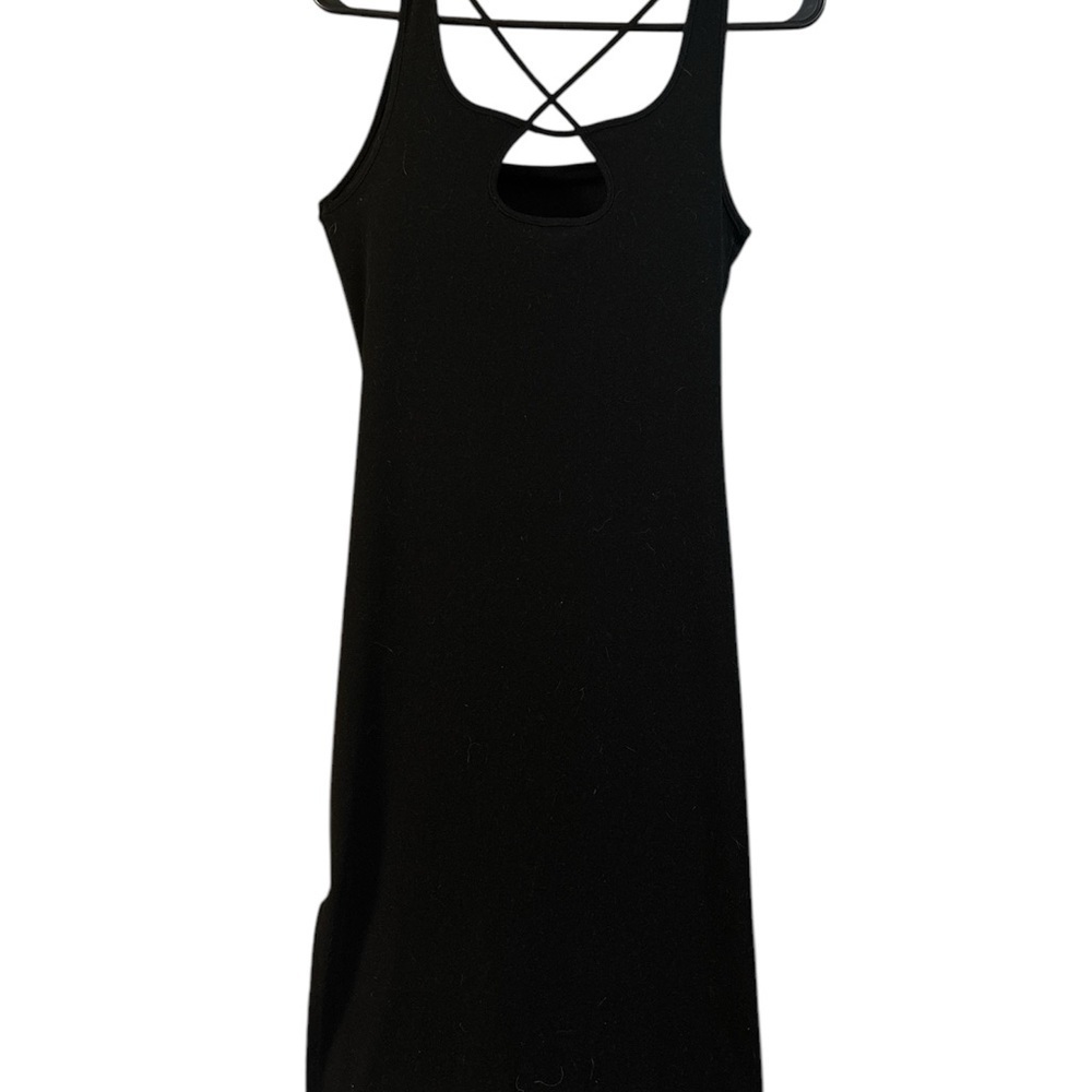 Black Sleeveless Sheath Maternity Dress